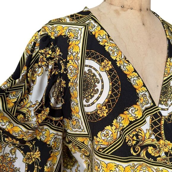 YOYO 5 Baroque Pattern Blouse - X-Large - Picture 2 of 8